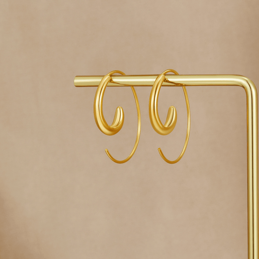 Luca Spiral Hoop Earrings